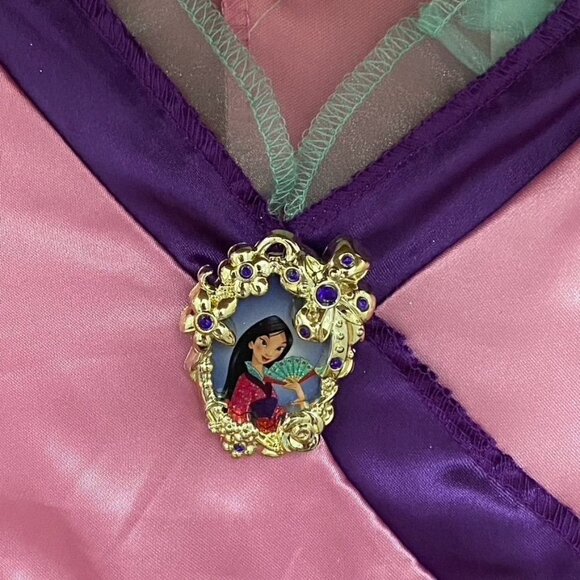 Disguise Disney Princess Mulan Costume Dress Character Cameo Costume Sz Med - Picture 5 of 10